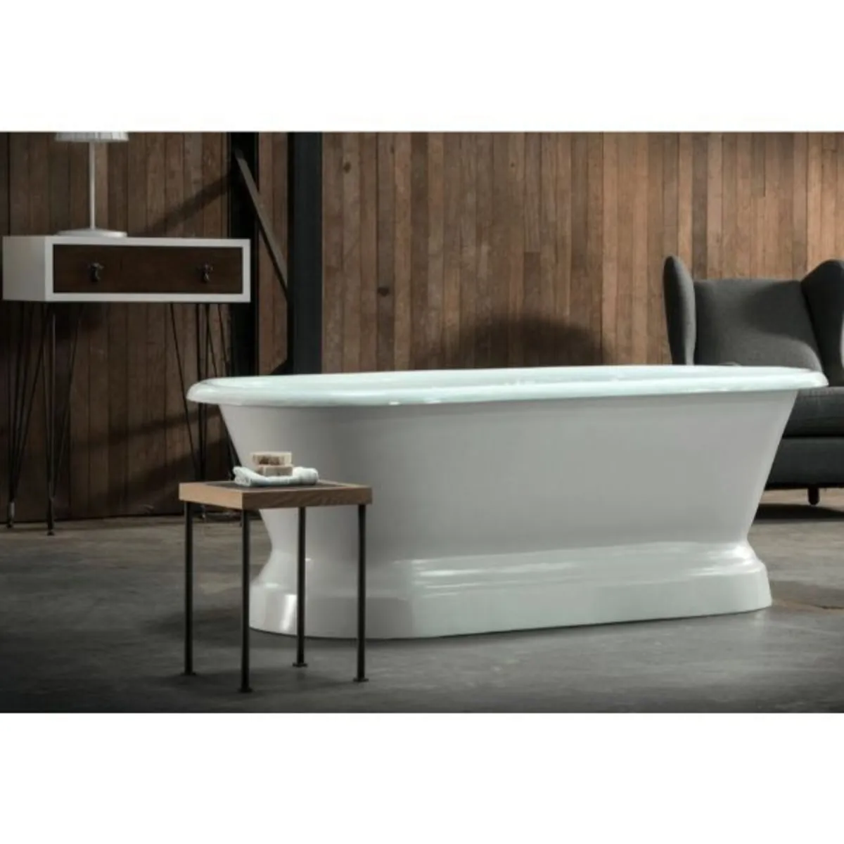Chaumont Double Ended Plinth Cast Iron Bath - Image 3