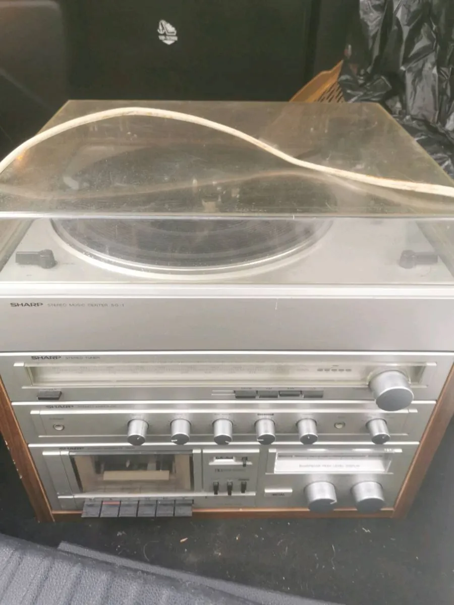 For sale very old sharp 3 and 1 stereo - Image 1