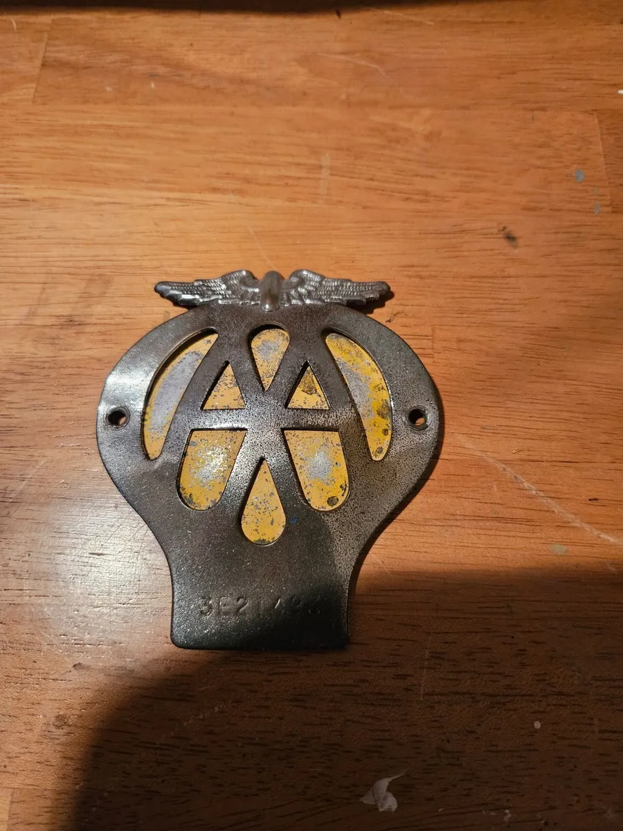 Vintage AA Car Badge
