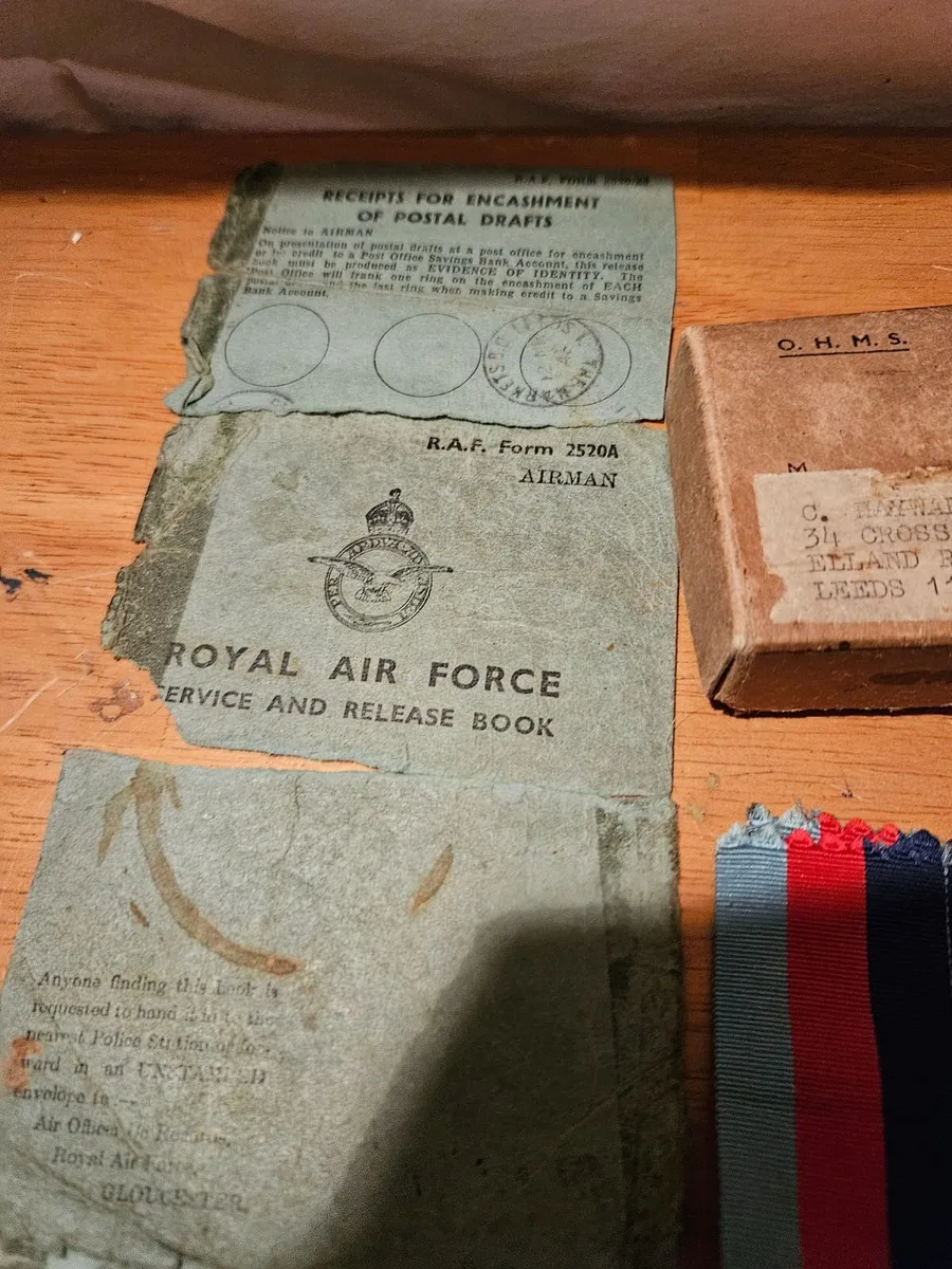 Vintage Royal Airforce Medals and Paper Work - Image 4