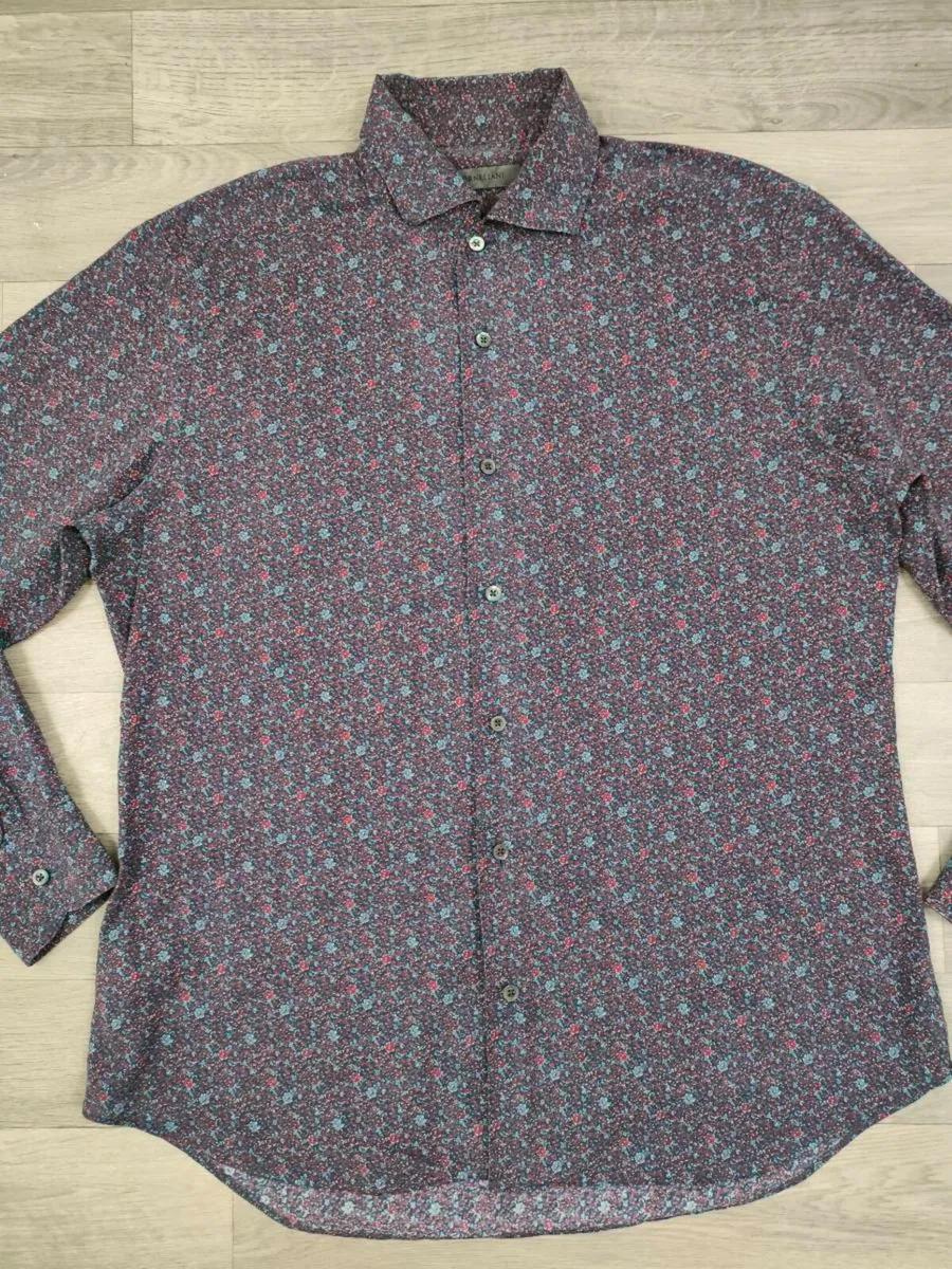 Corneliani Floral Patterned Shirt Mens Large - Image 2