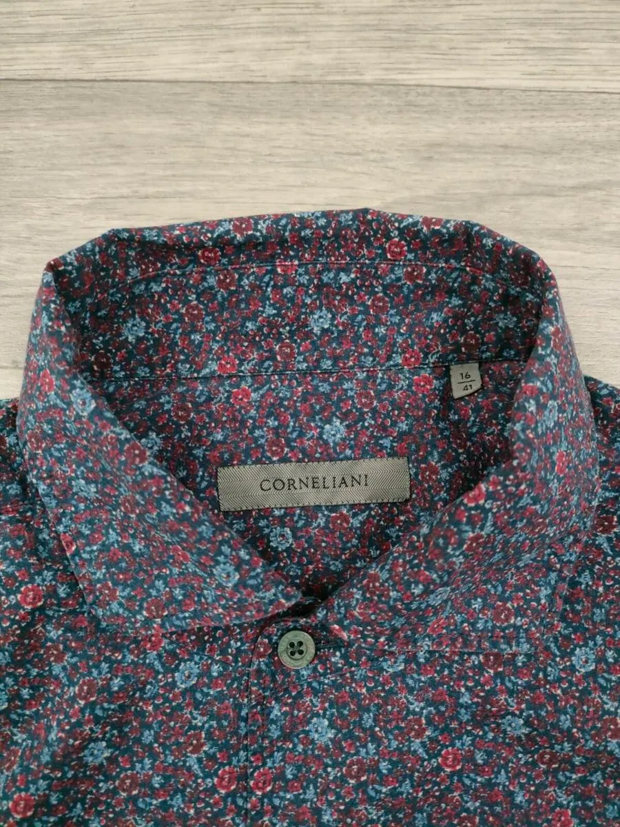 Corneliani Floral Patterned Shirt Mens Large - Image 3