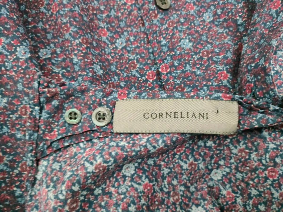 Corneliani Floral Patterned Shirt Mens Large - Image 4