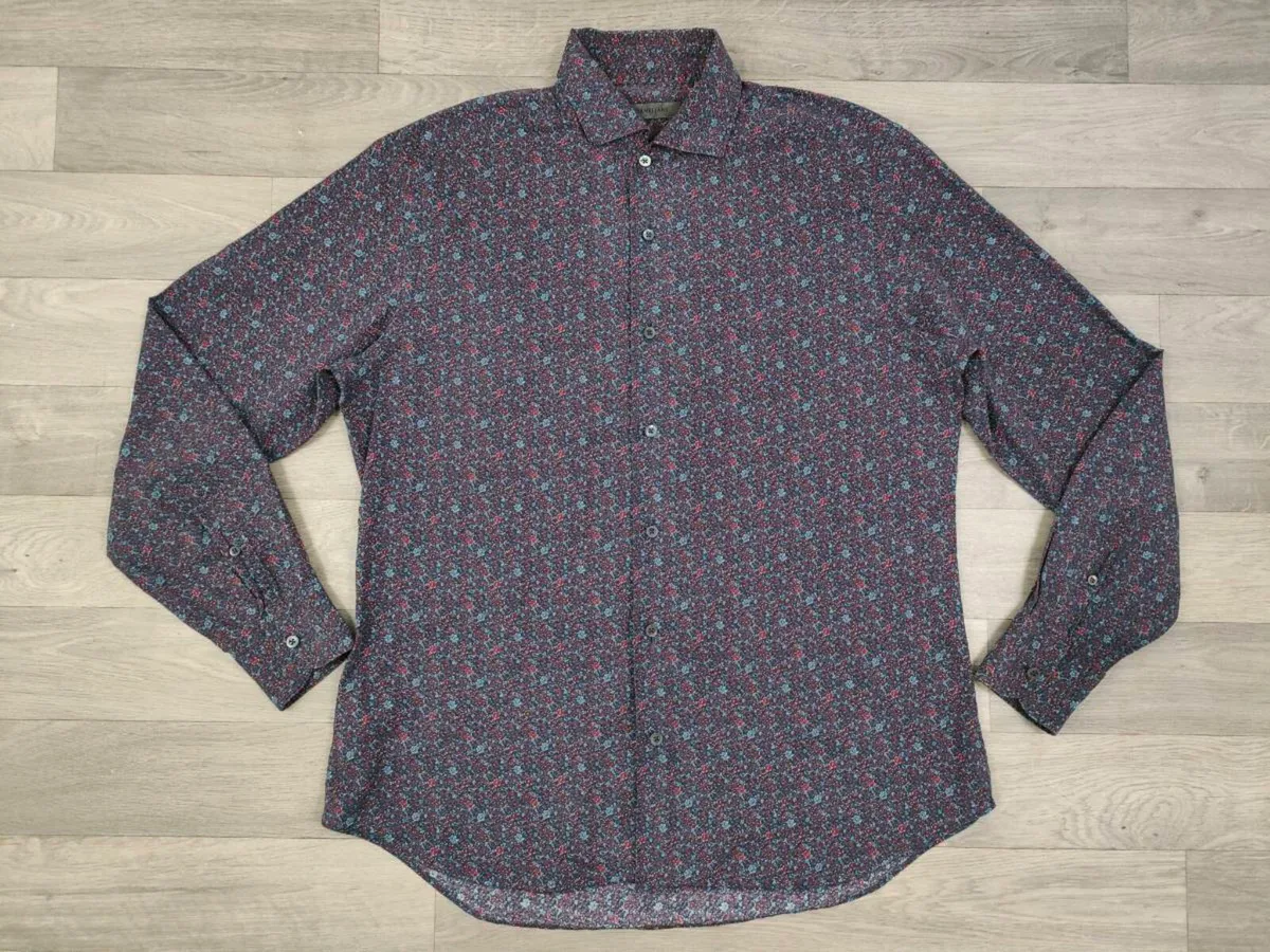 Corneliani Floral Patterned Shirt Mens Large - Image 1
