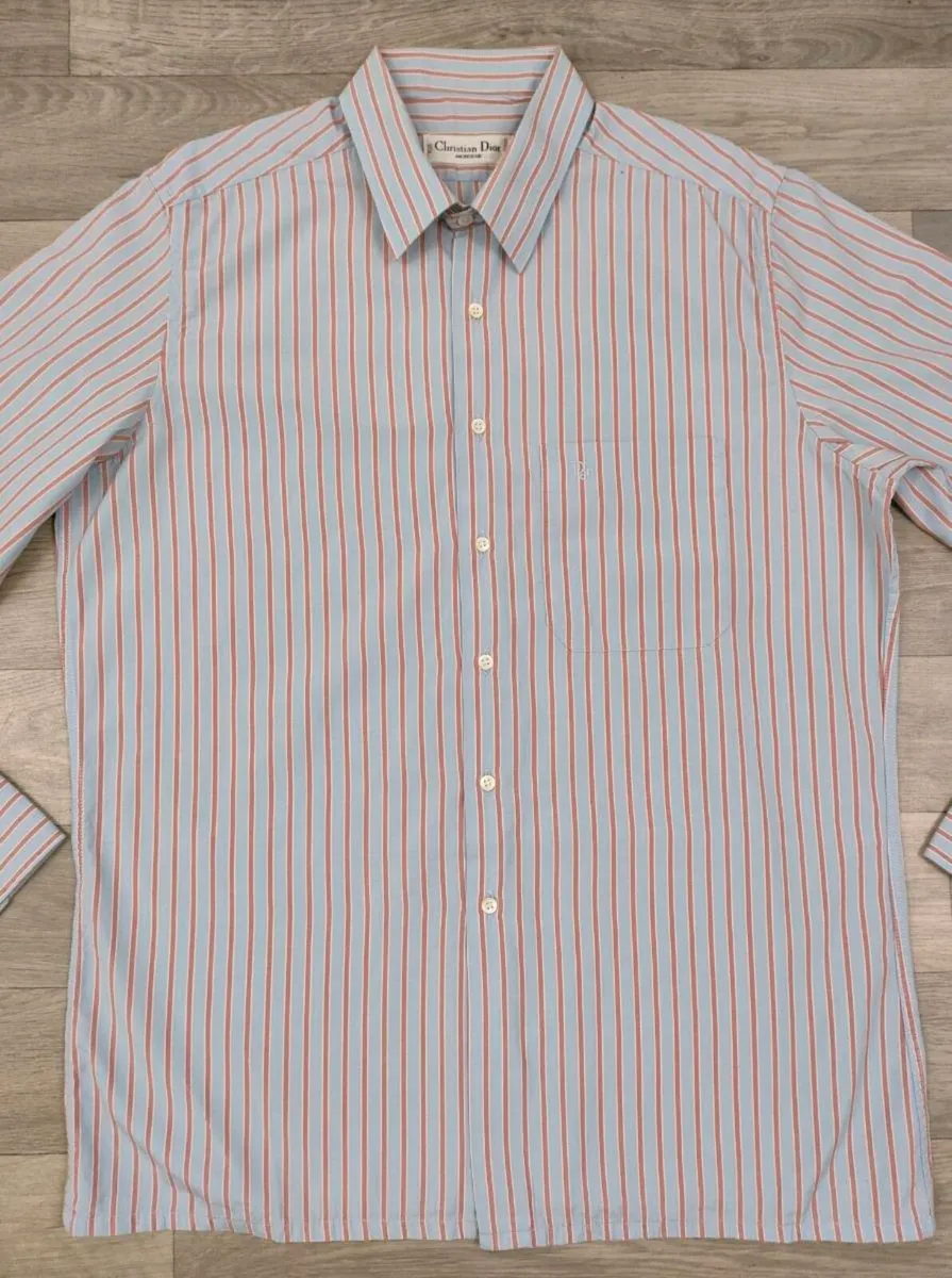 Christian Dior Monsieur Striped Shirt Mens Large - Image 2