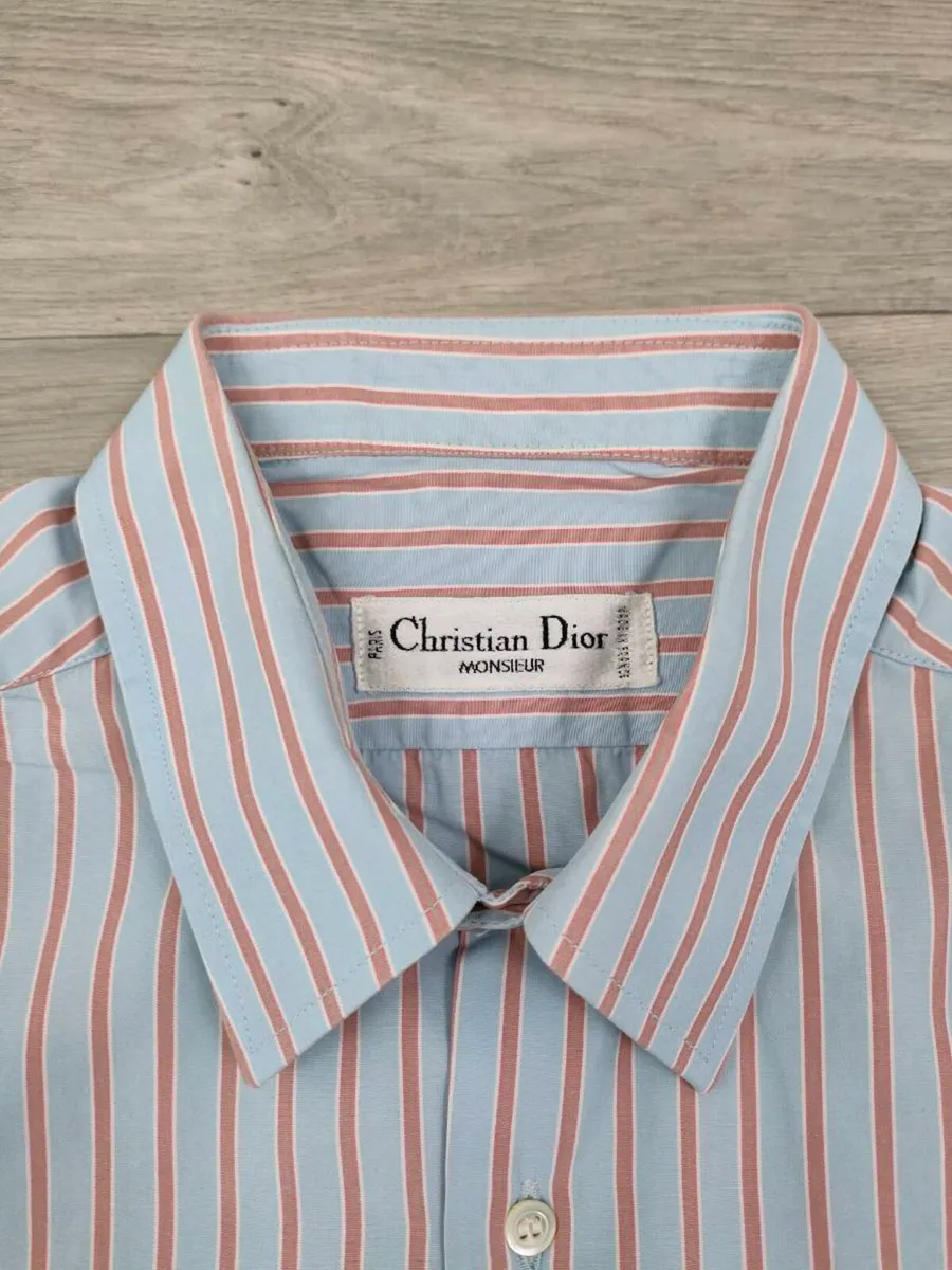 Christian Dior Monsieur Striped Shirt Mens Large - Image 4