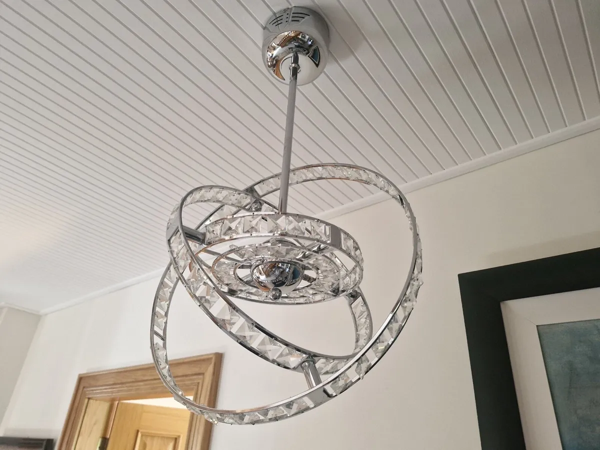 Crystal & Chrome Globe lighting - Image 1
