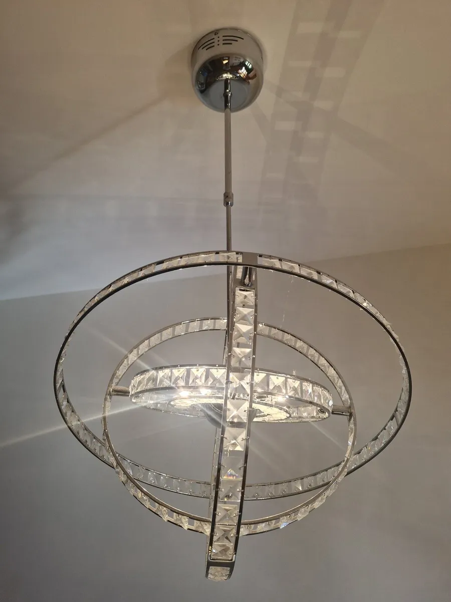 Crystal & Chrome Globe lighting - Image 2