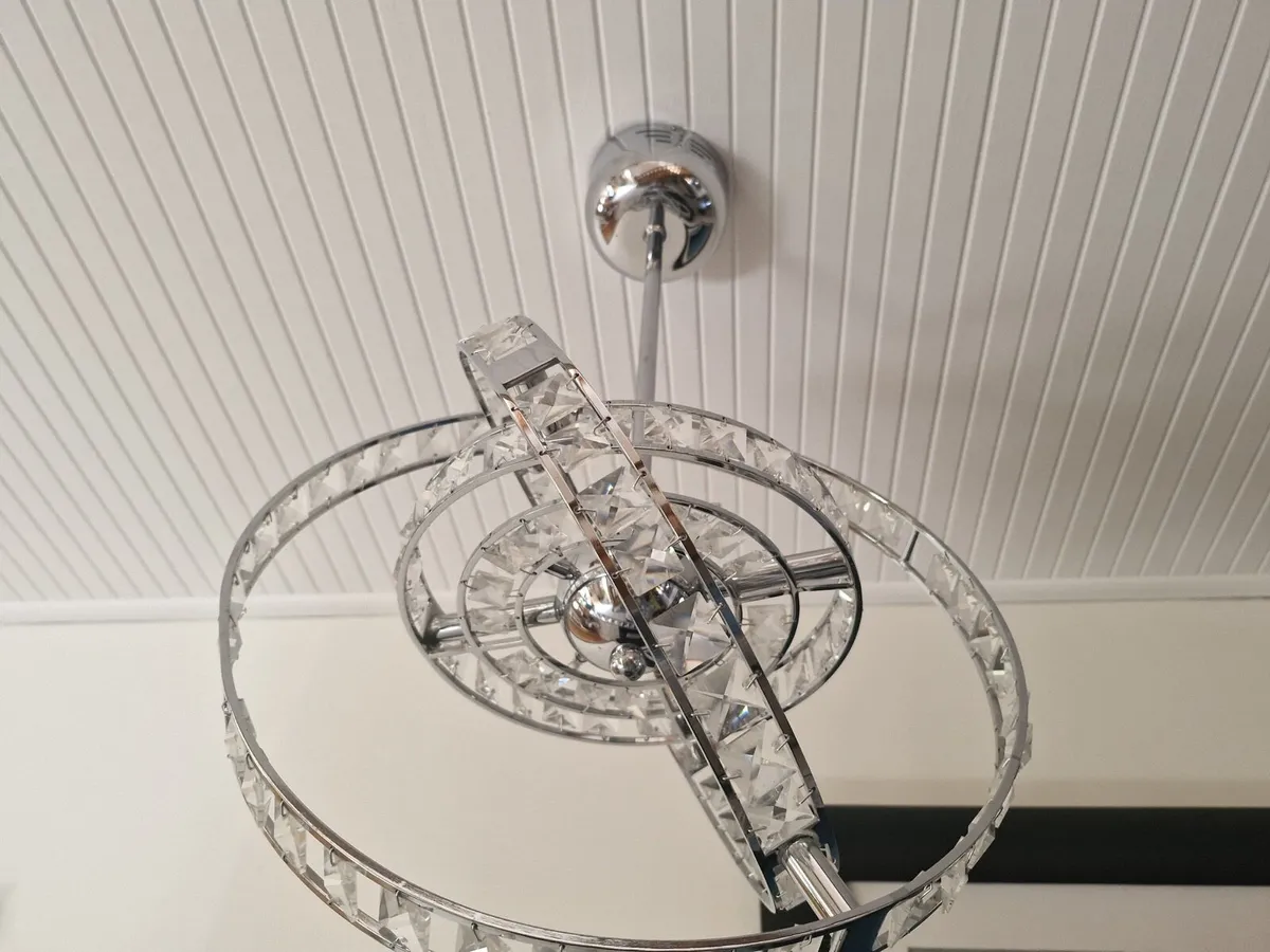 Crystal & Chrome Globe lighting - Image 3