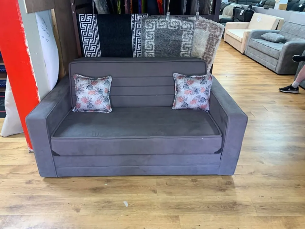 Daphne Dark Grey or Light Grey Pull Out Sofa Bed - Image 1