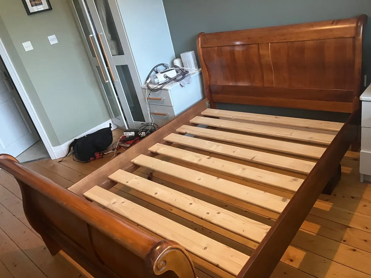 4FT 6 Double Sleigh Bed Frame - Image 1
