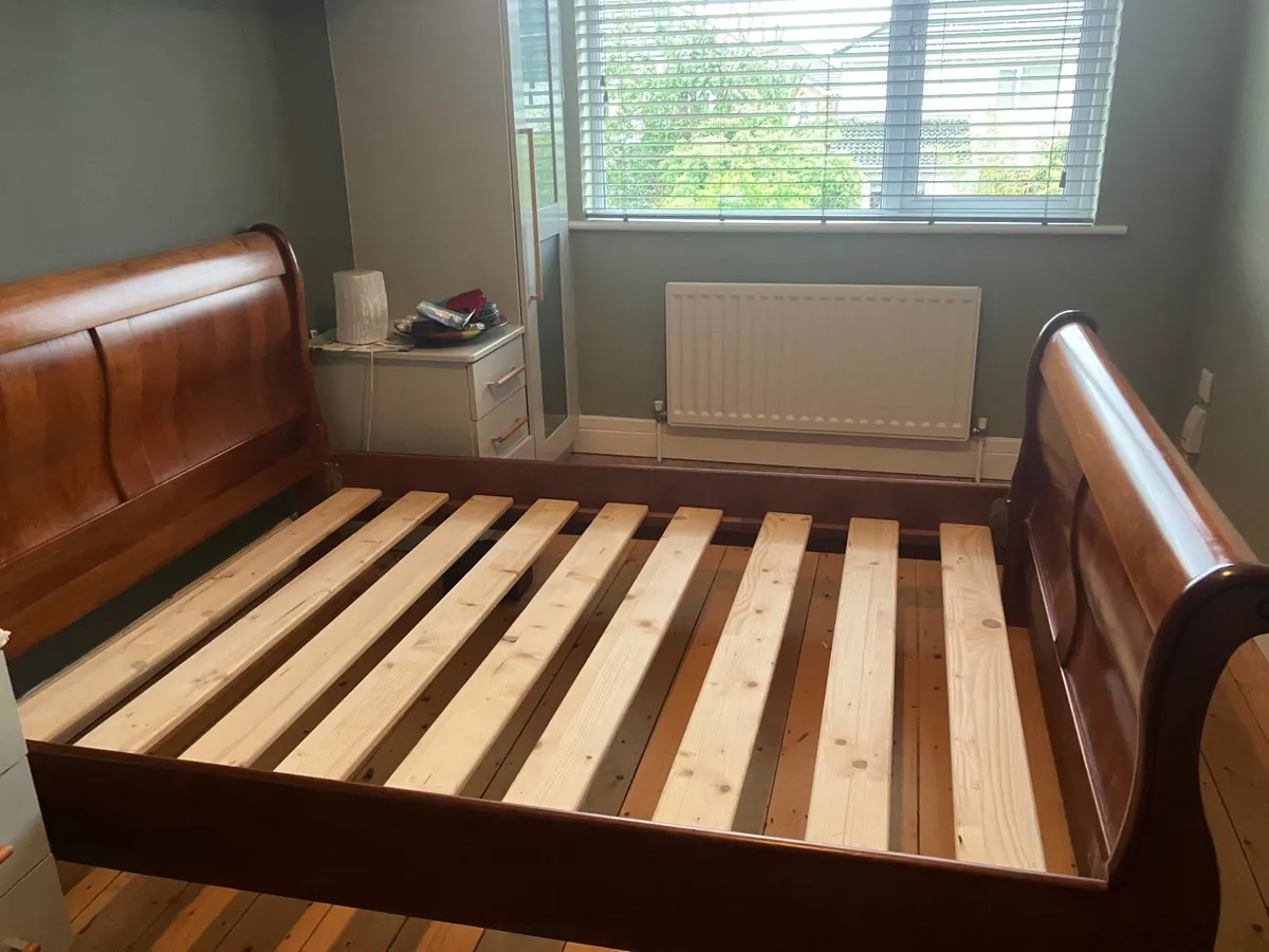 4FT 6 Double Sleigh Bed Frame - Image 2