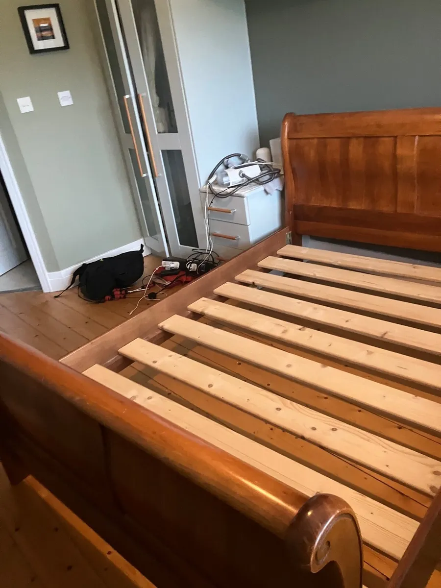 4FT 6 Double Sleigh Bed Frame - Image 3