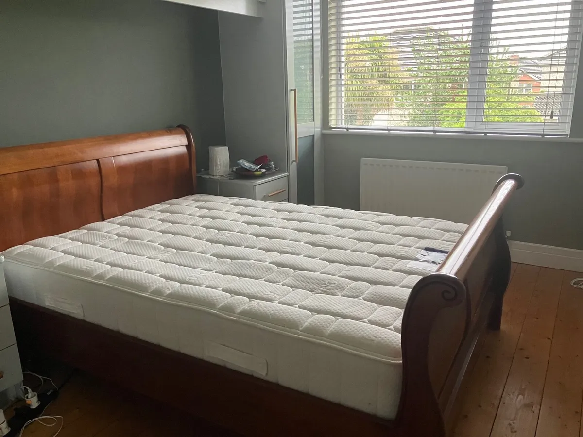 4FT 6 Double Sleigh Bed Frame - Image 4