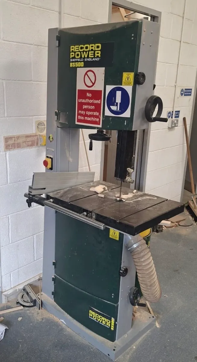 Ex school 20” single ph bandsaw - Image 1