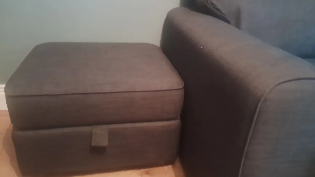3  + 2 Seater  Sofa with matching Storage stool - Image 1