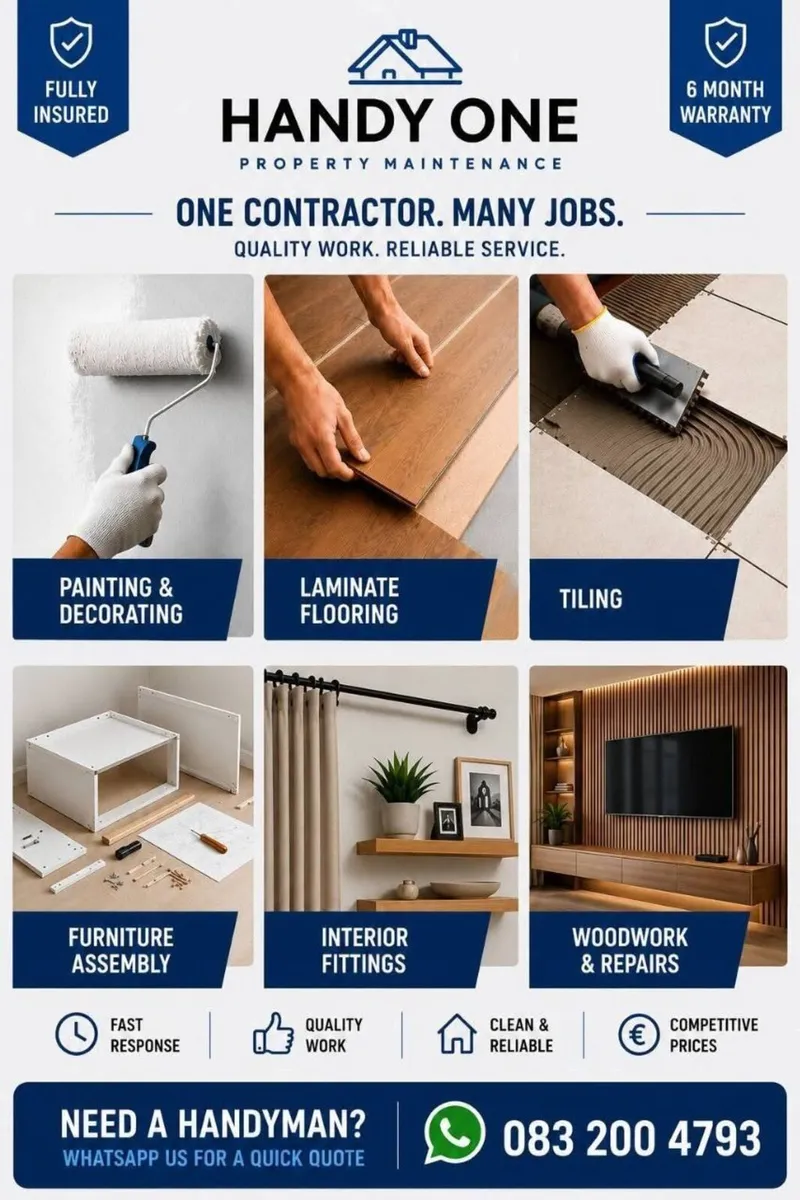 Handyman, Painting, Flooring  in Wicklow, Dublin - Image 1
