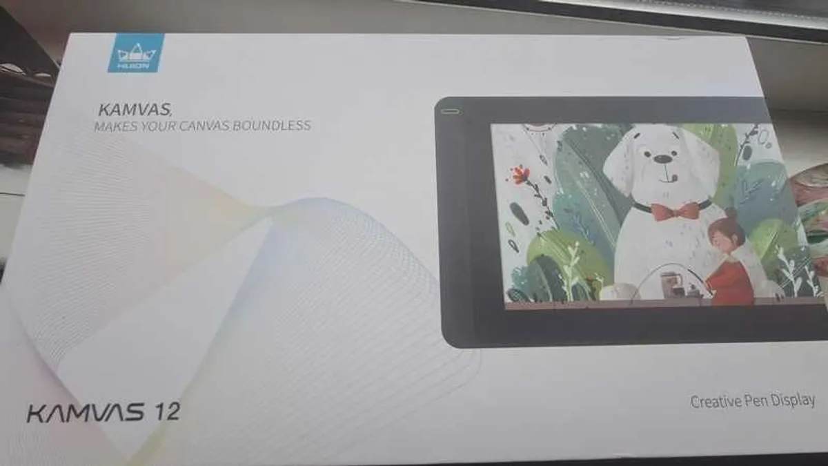 Huion Kamvas 12 Pen Display Drawing Tablet - With Original Box + Extra USB-C Cable - Image 1