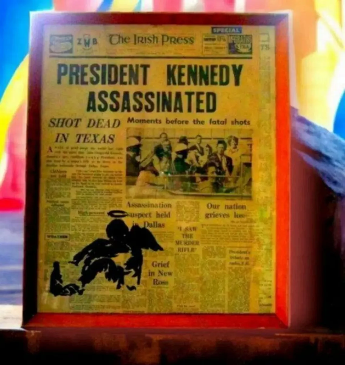 Vintage Authentic 'Irish Press' & Banksy - Image 2