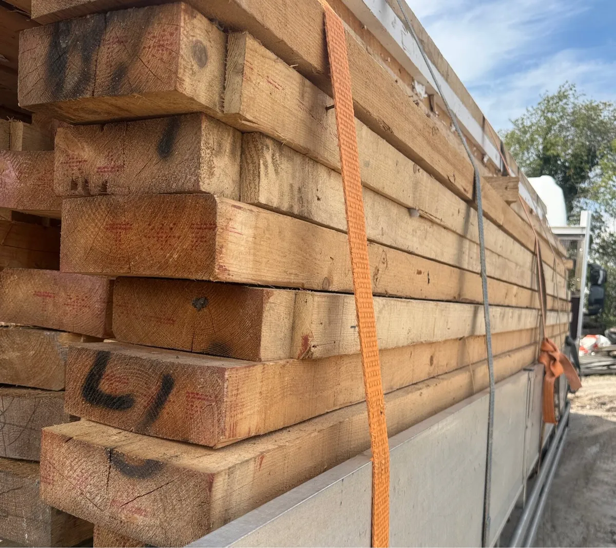 Planks 9 x 3 x 15ft £18 each - Image 1