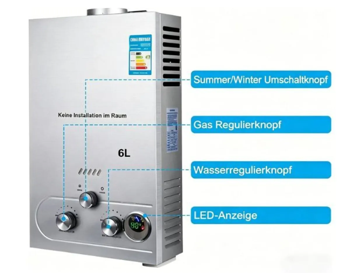 Propane Gas Instantaneous Water Heater - Image 3