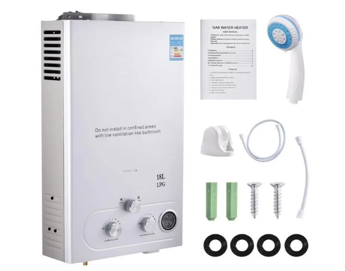 18L Gas Instantaneous Water Heater, 36 KW - Image 1