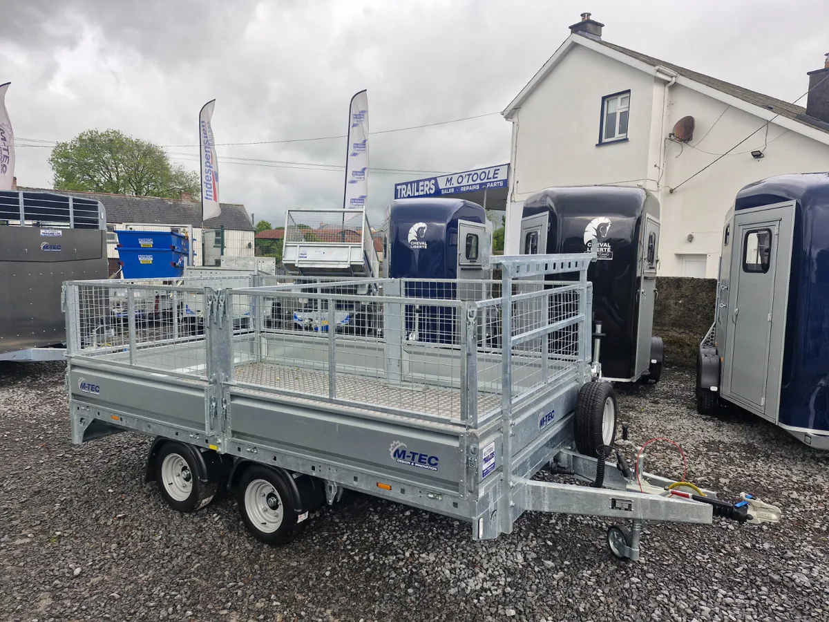 M-TEC  12' x  6'6" TRI AXLE   DROPSIDES TRAILER - Image 3
