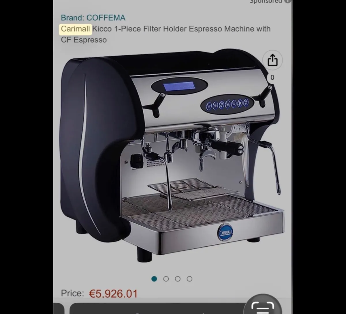 Carimali Kicco 1 Group Commercial Espresso Machine - Image 2
