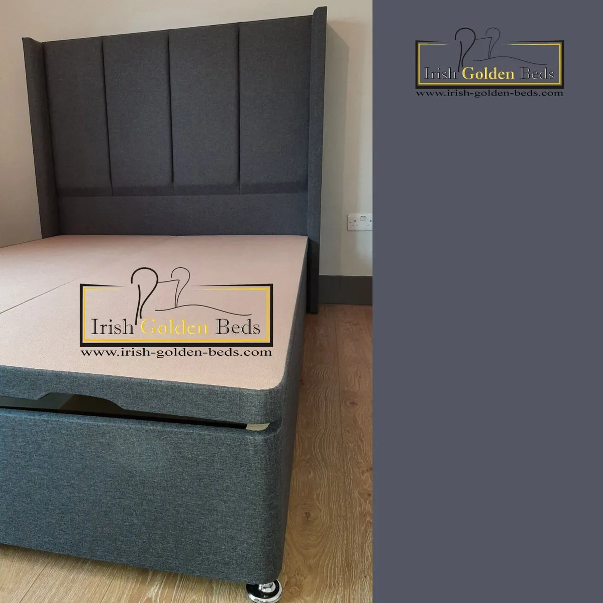 ANY HEADBOARD HEIGHT  Ottoman Storage Bed Gas Lift - Image 4