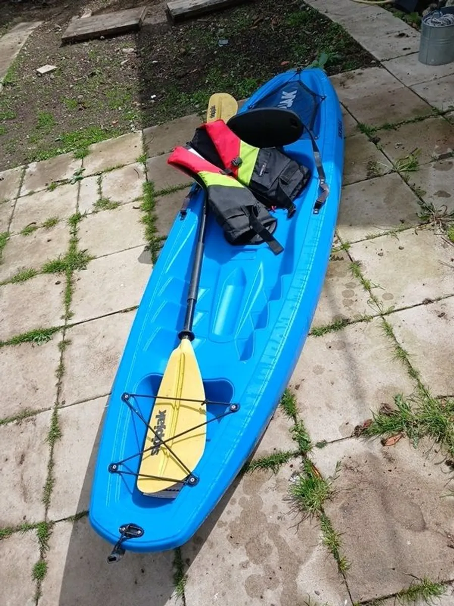 Kayak and life jacket - Image 1
