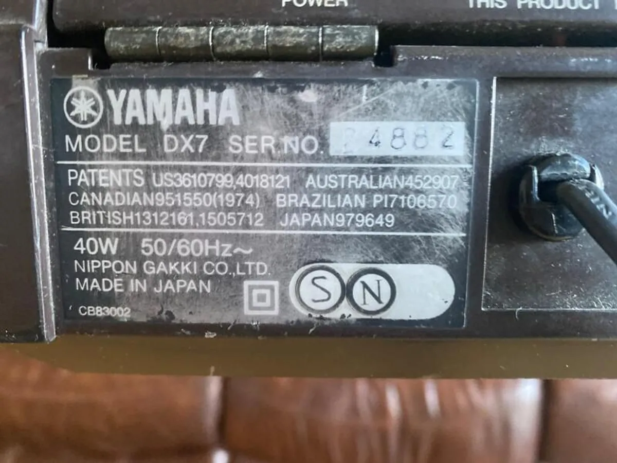 Major Price Drop - Yamaha Dx7 Mk 1 - Image 4