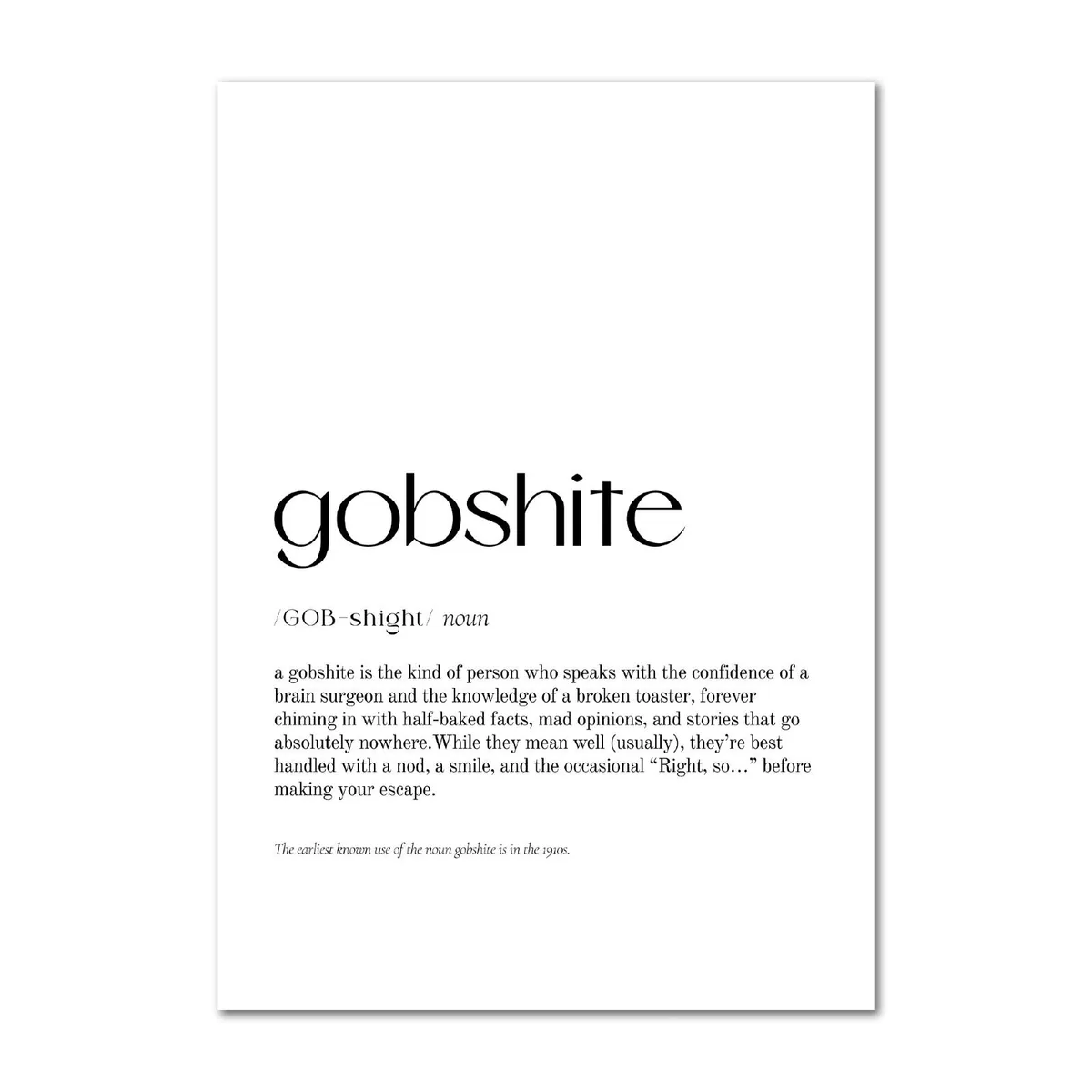 Funny Dictionary & Minimalist Quotes - A4 Posters - Image 1