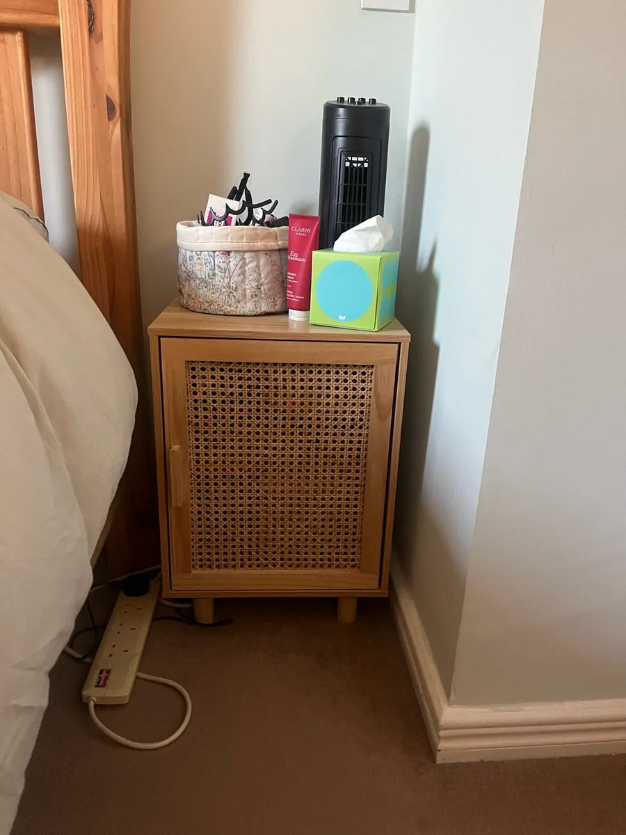Wicker Bedside Locker - Image 1