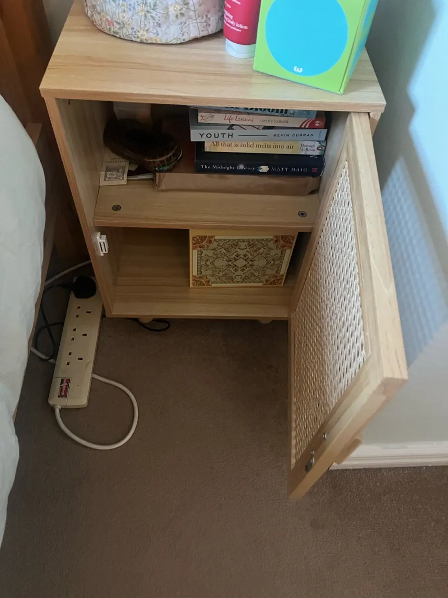 Wicker Bedside Locker - Image 2