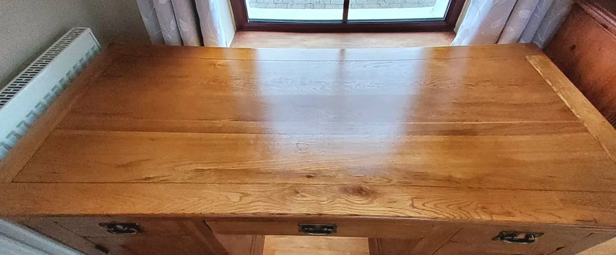Solid Wood Oak Desk - Image 4