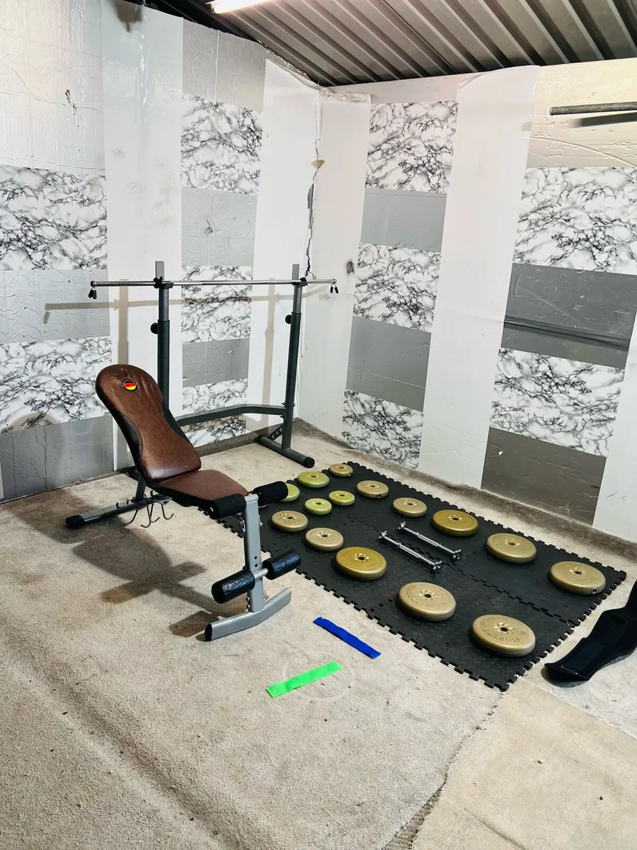 WEIGHT BENCH RACK BARBELL DUMBBELLS MATS ++ - Image 1