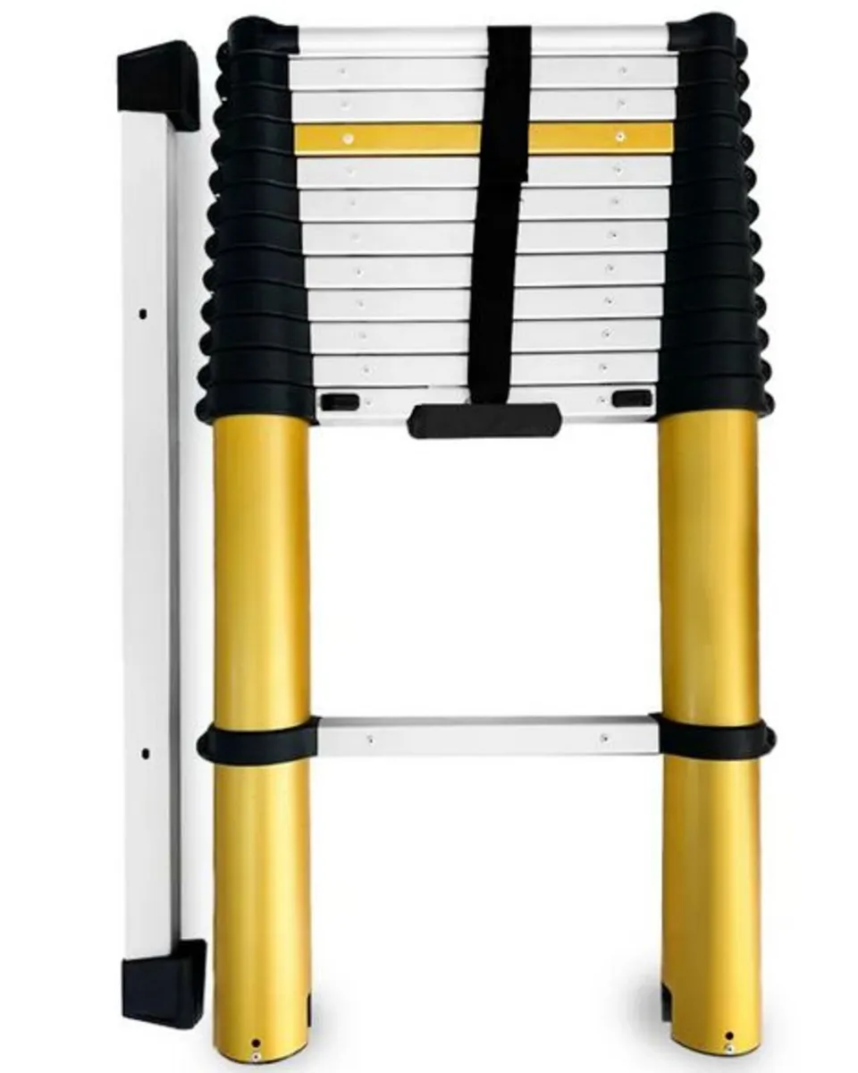 Aluminum Telescopic Ladder 13 Steps - Image 1