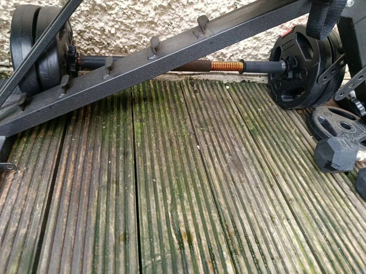 Gym bench + dumb bells, bar and plates FREE - Image 2