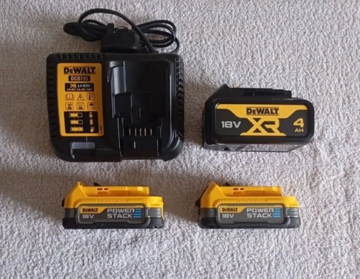 DeWalt Batteries and Charger(New)