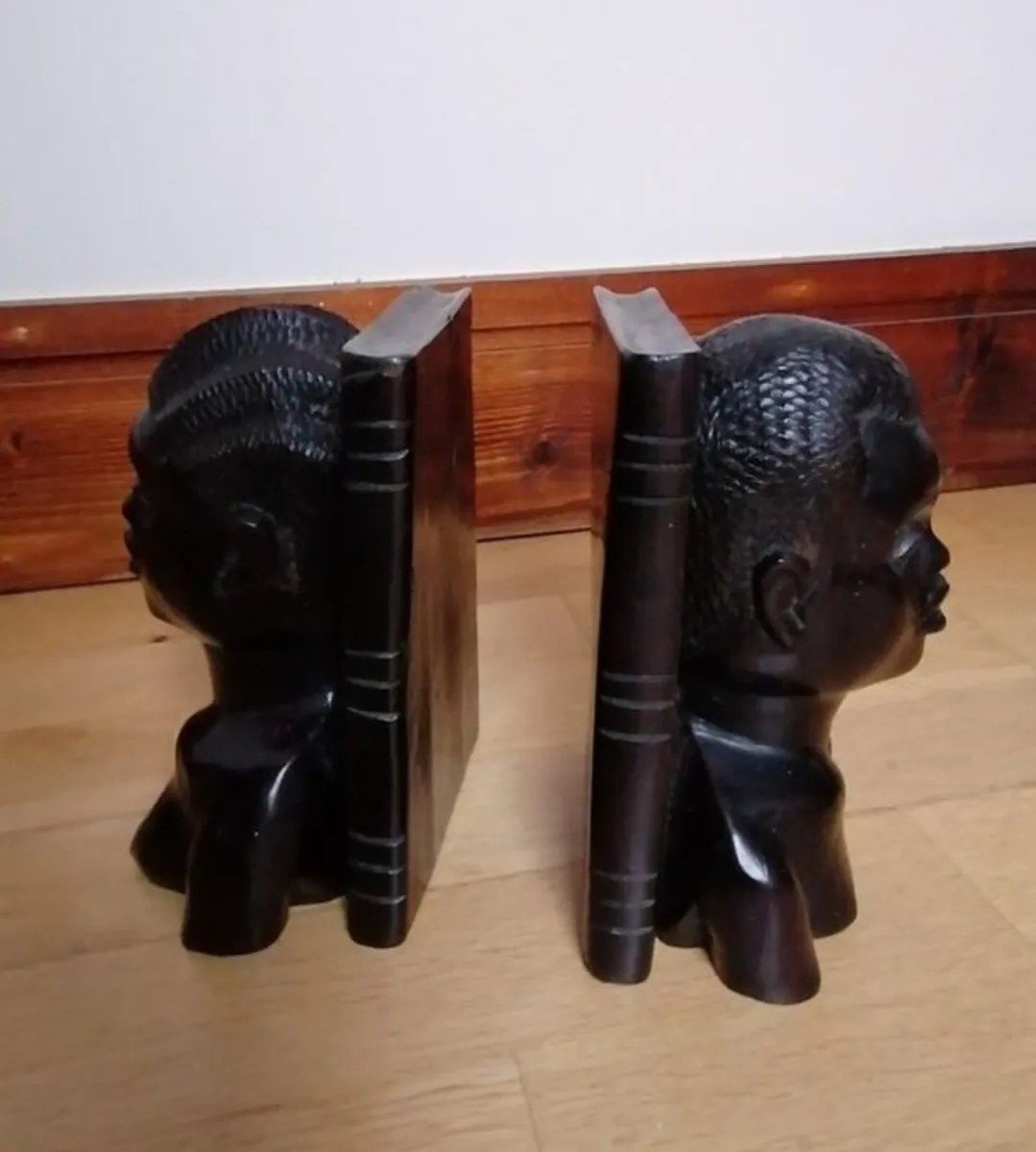 Hand Carved Bookends - Image 2