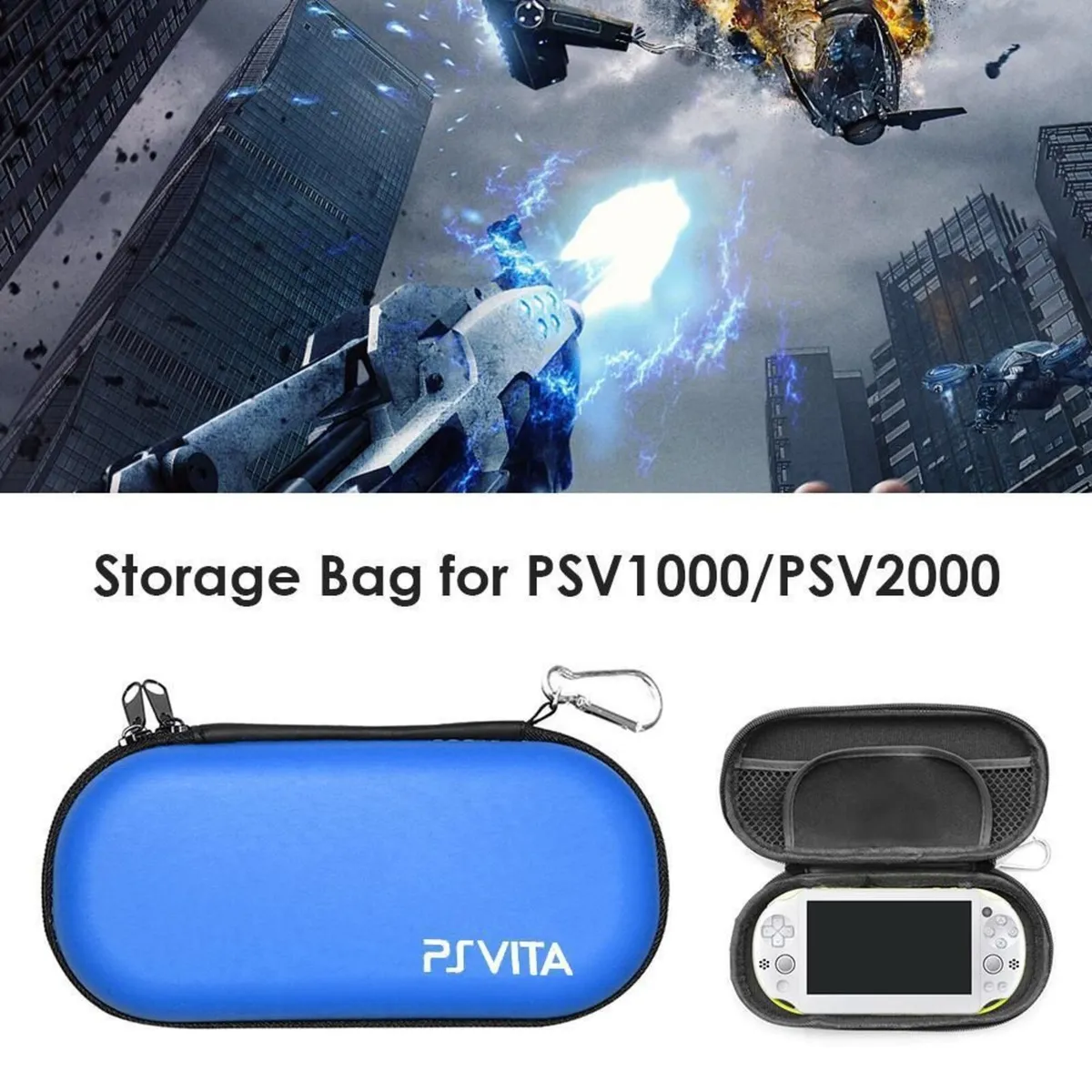PS Vita PSP Carry Case Hard Protective EVA Storage - Image 3