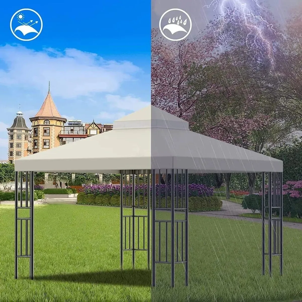 Waterproof 3x3m Gazebo Canopy Replacement - Image 2