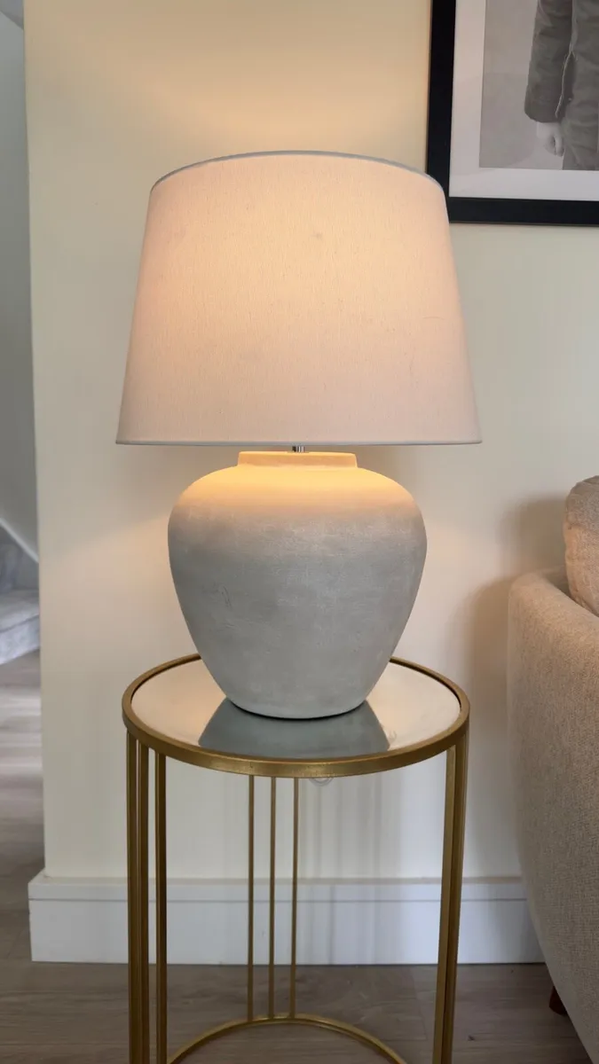 Grey Lydford Large Table Lamp - Image 2