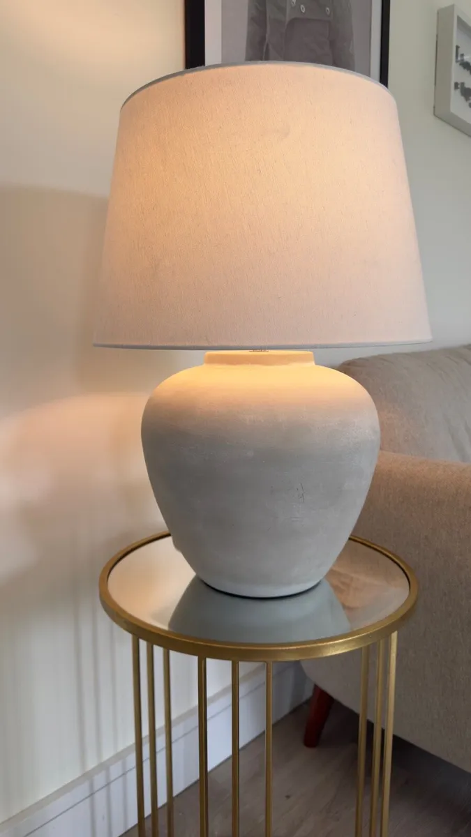 Grey Lydford Large Table Lamp - Image 1