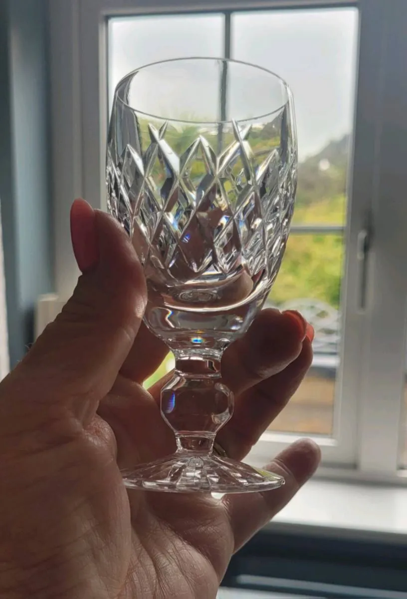 Waterford crystal sherry glasses x 4 - Image 2