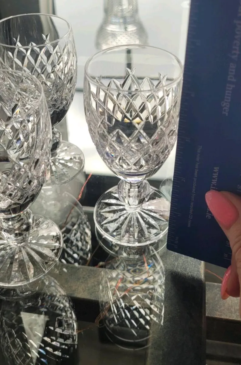 Waterford crystal sherry glasses x 4 - Image 4