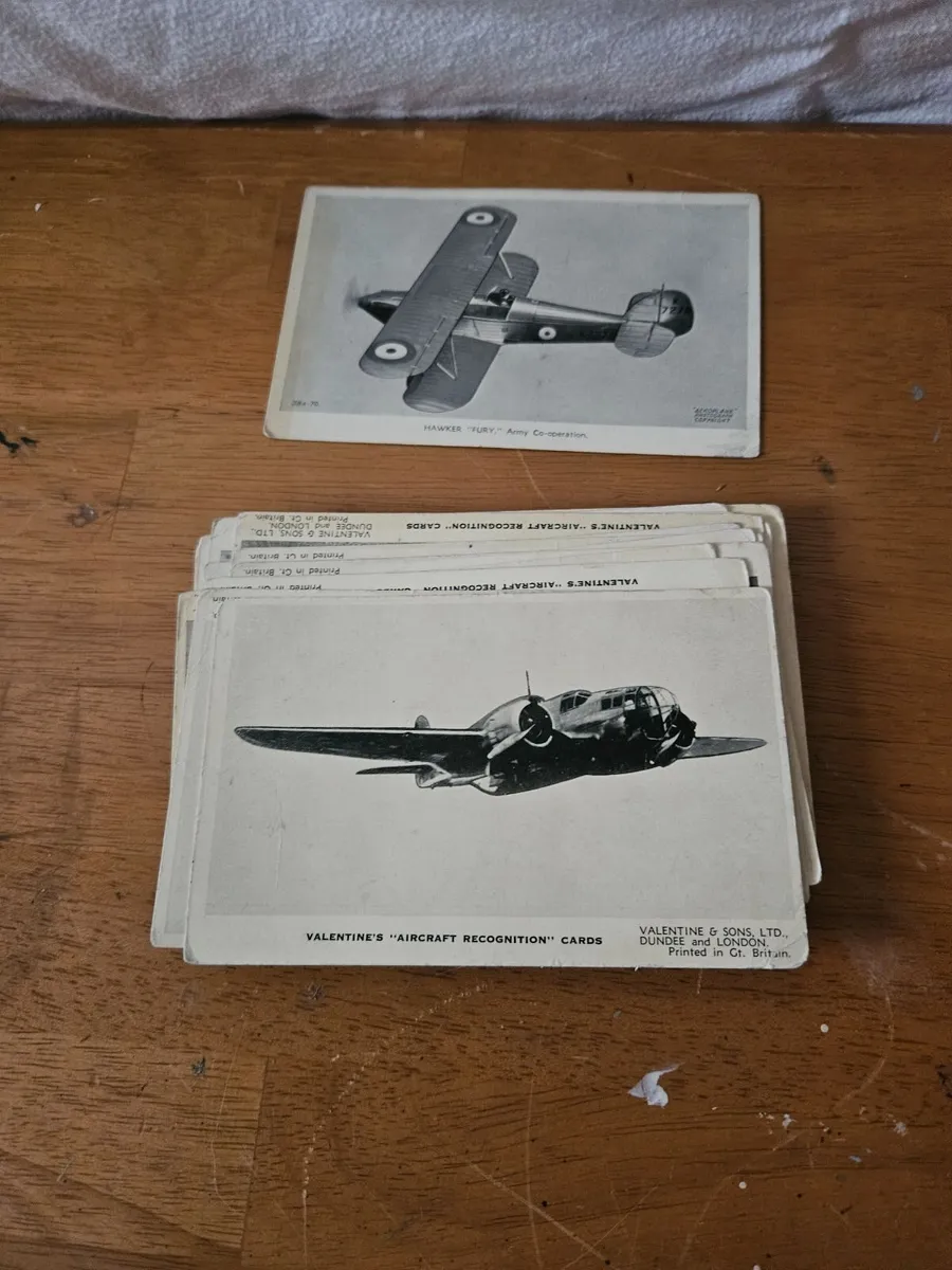 Vintage Aeroplane Postcards 37 - Image 2