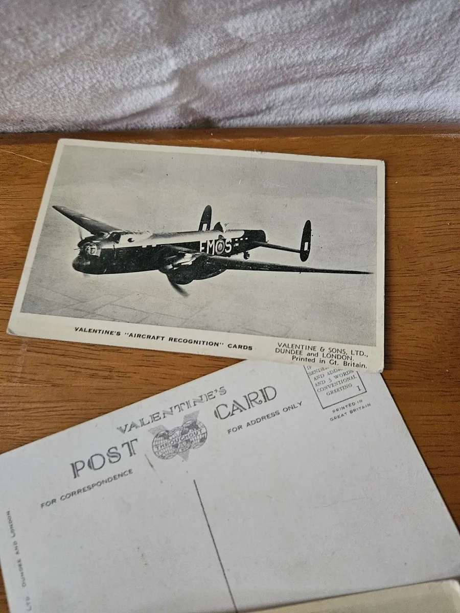 Vintage Aeroplane Postcards 37 - Image 1