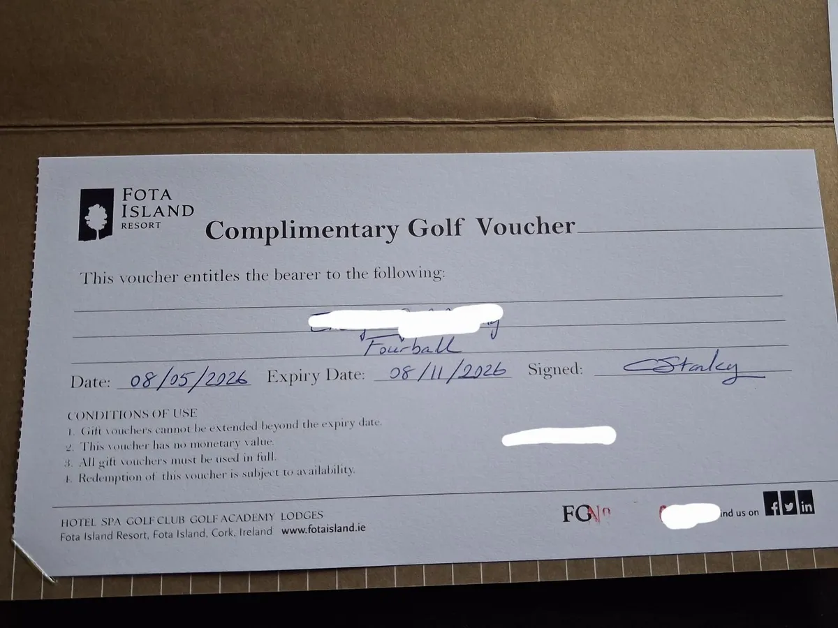 Golf voucher Fota - Image 1
