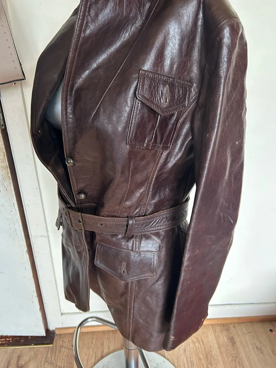 Ladies vintage leather jacket - Image 2